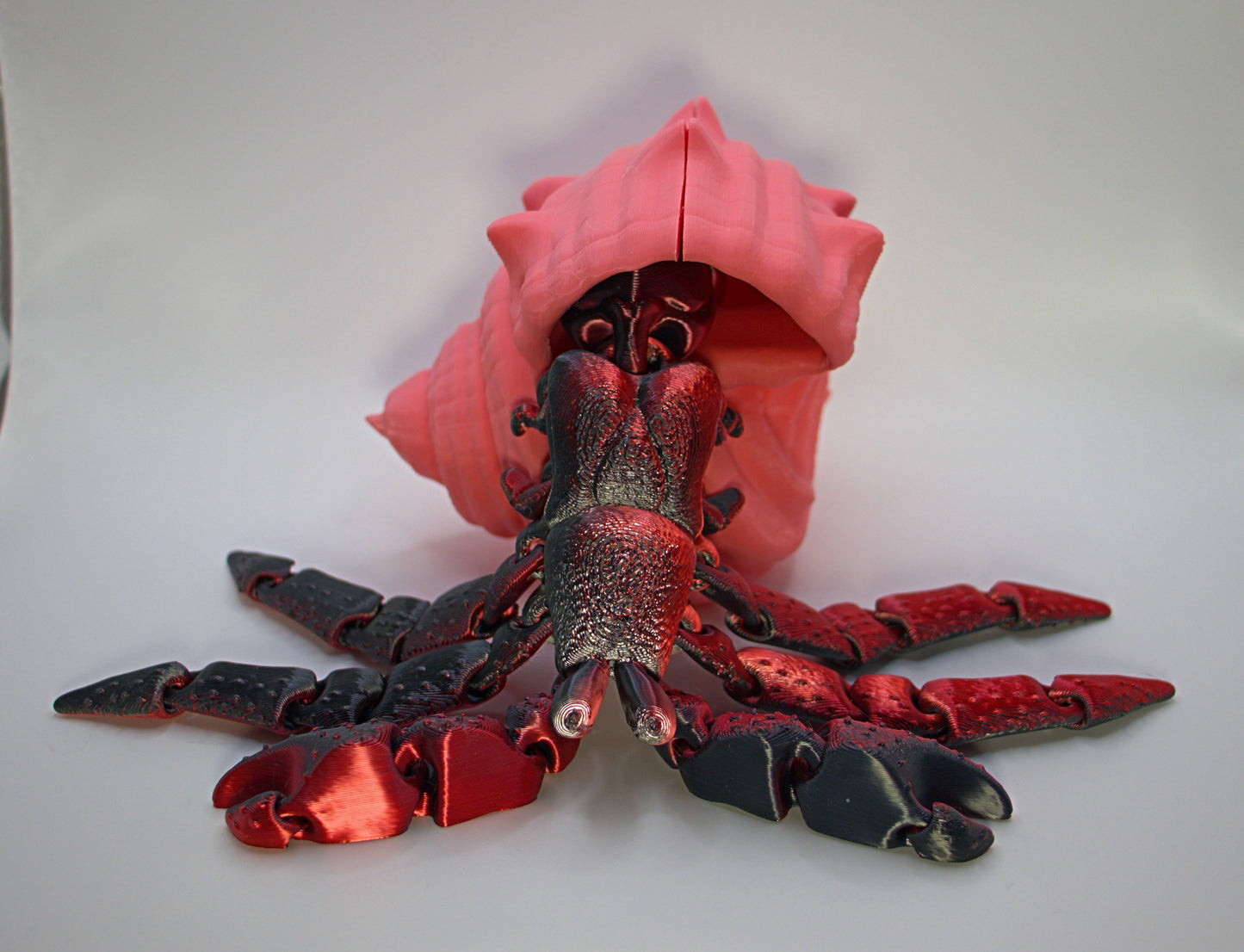 Sea Life - Hermit Crab (In a shell) 2-Tone Red & Black.