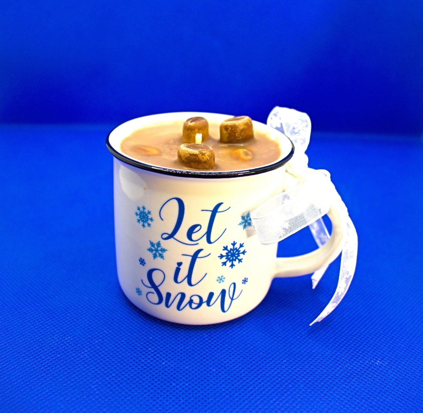 4 oz Freshly Brewed Coffee Mug Candles. (Beige) Hot Stuff/Rise-n-Shine (Strong fragrance)