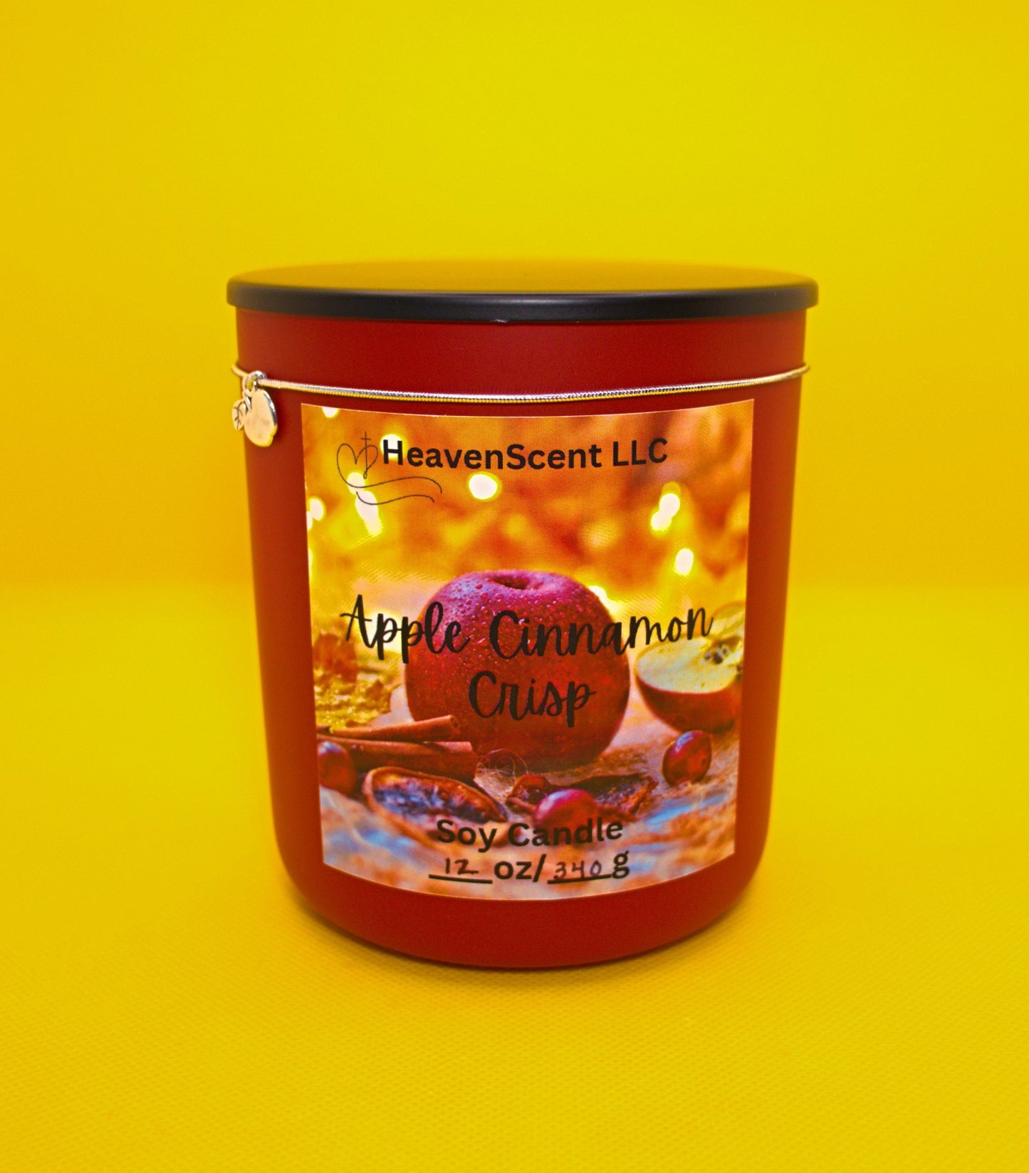 2 oz, 7 oz & 12 oz Apple Cinnamon Crisp Candles (slightly strong fragrance)