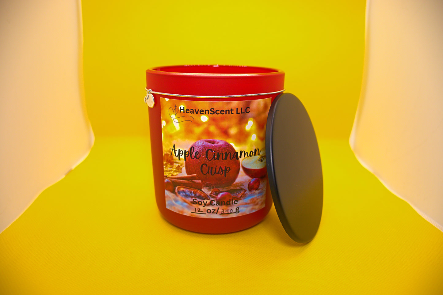 2 oz, 7 oz & 12 oz Apple Cinnamon Crisp Candles (slightly strong fragrance)