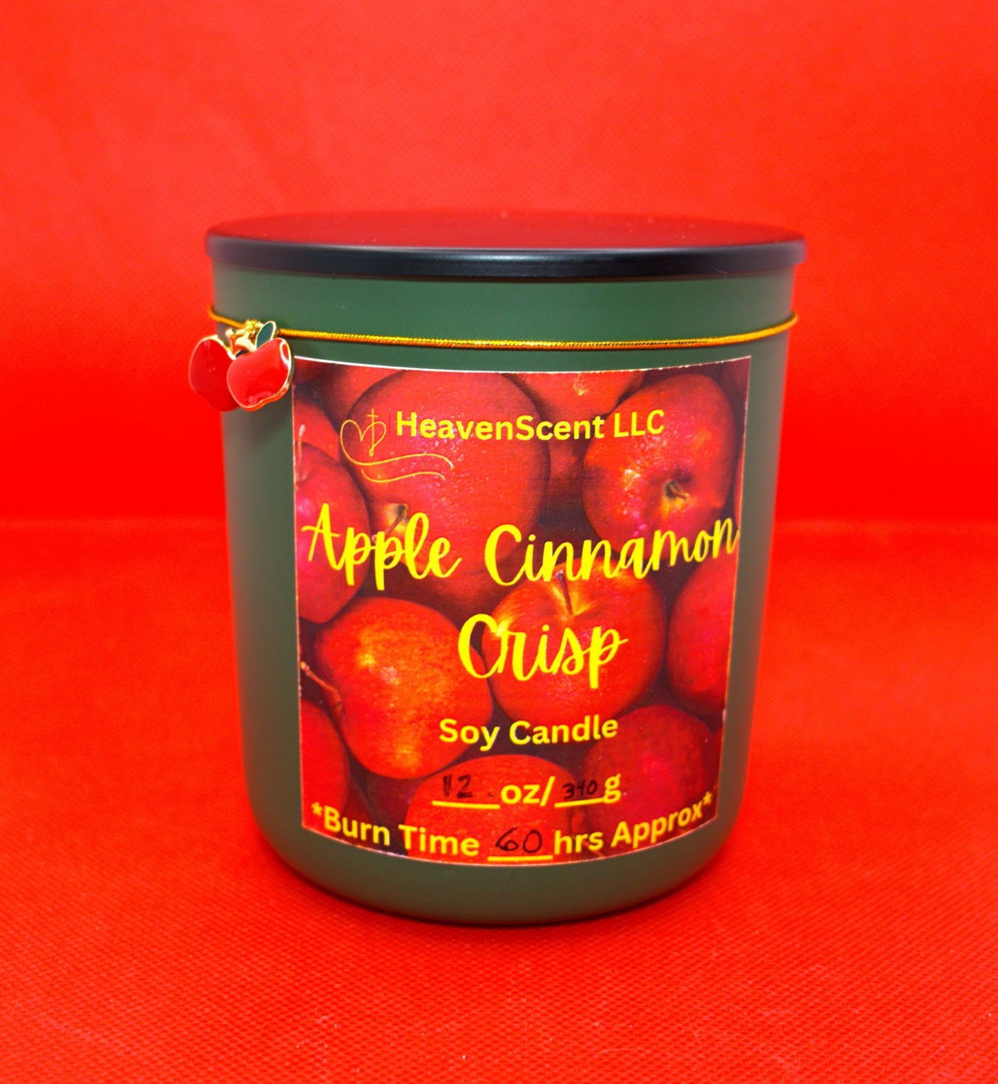 2 oz, 7 oz & 12 oz Apple Cinnamon Crisp Candles (slightly strong fragrance)