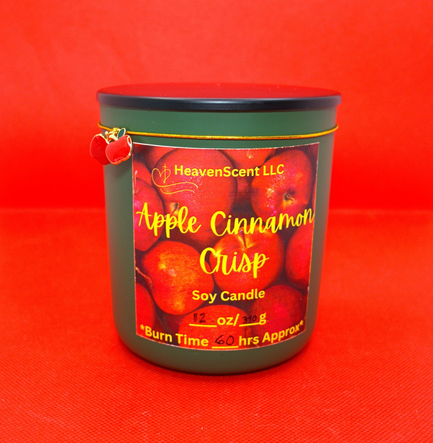 2 oz, 7 oz & 12 oz Apple Cinnamon Crisp Candles (slightly strong fragrance)