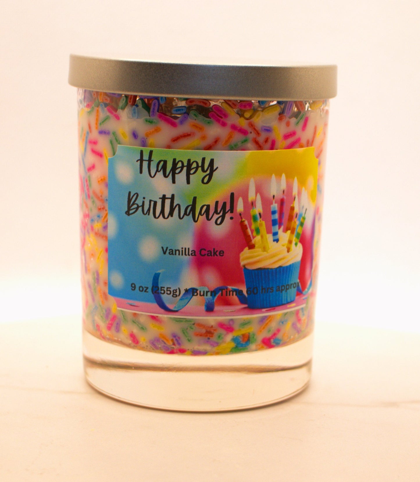 9 oz Happy Birthday Candle (Strong fragrance)