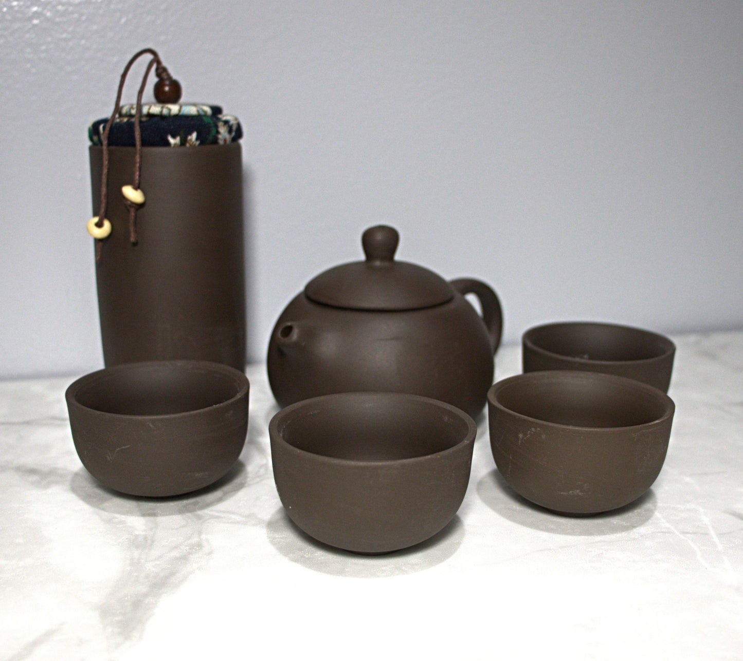 9 oz Teapot Pewter ceramic candle set