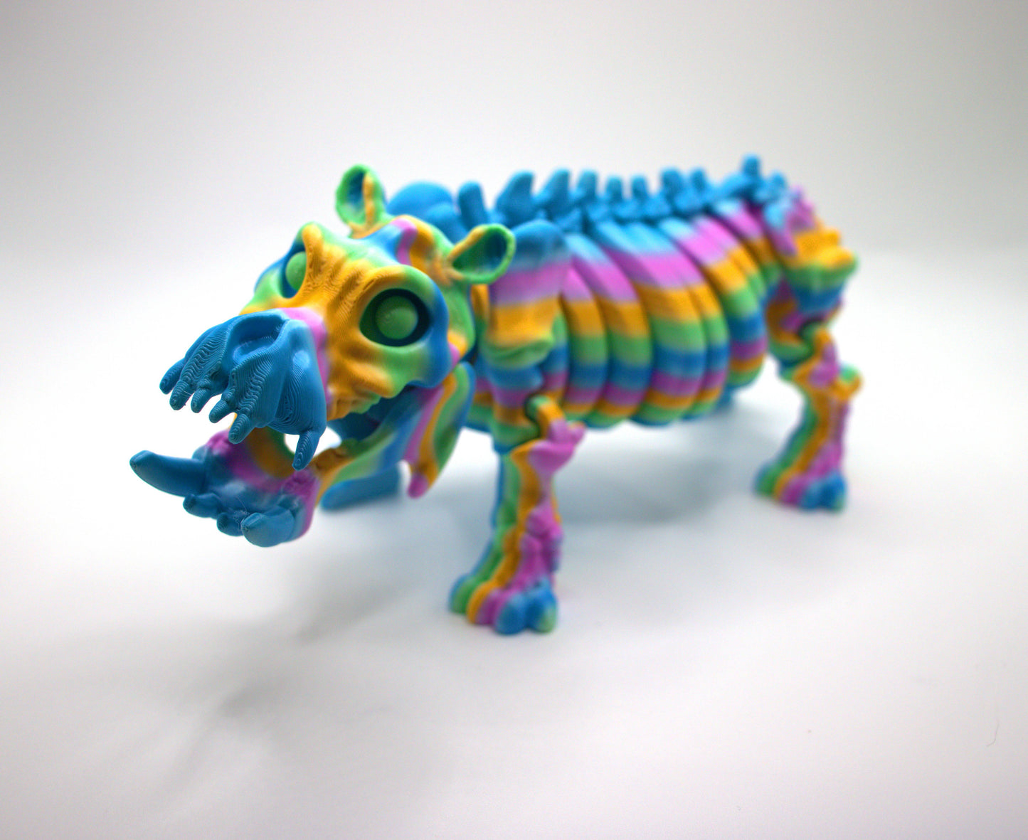 Skeleton - Rainbow Pastel Hippo