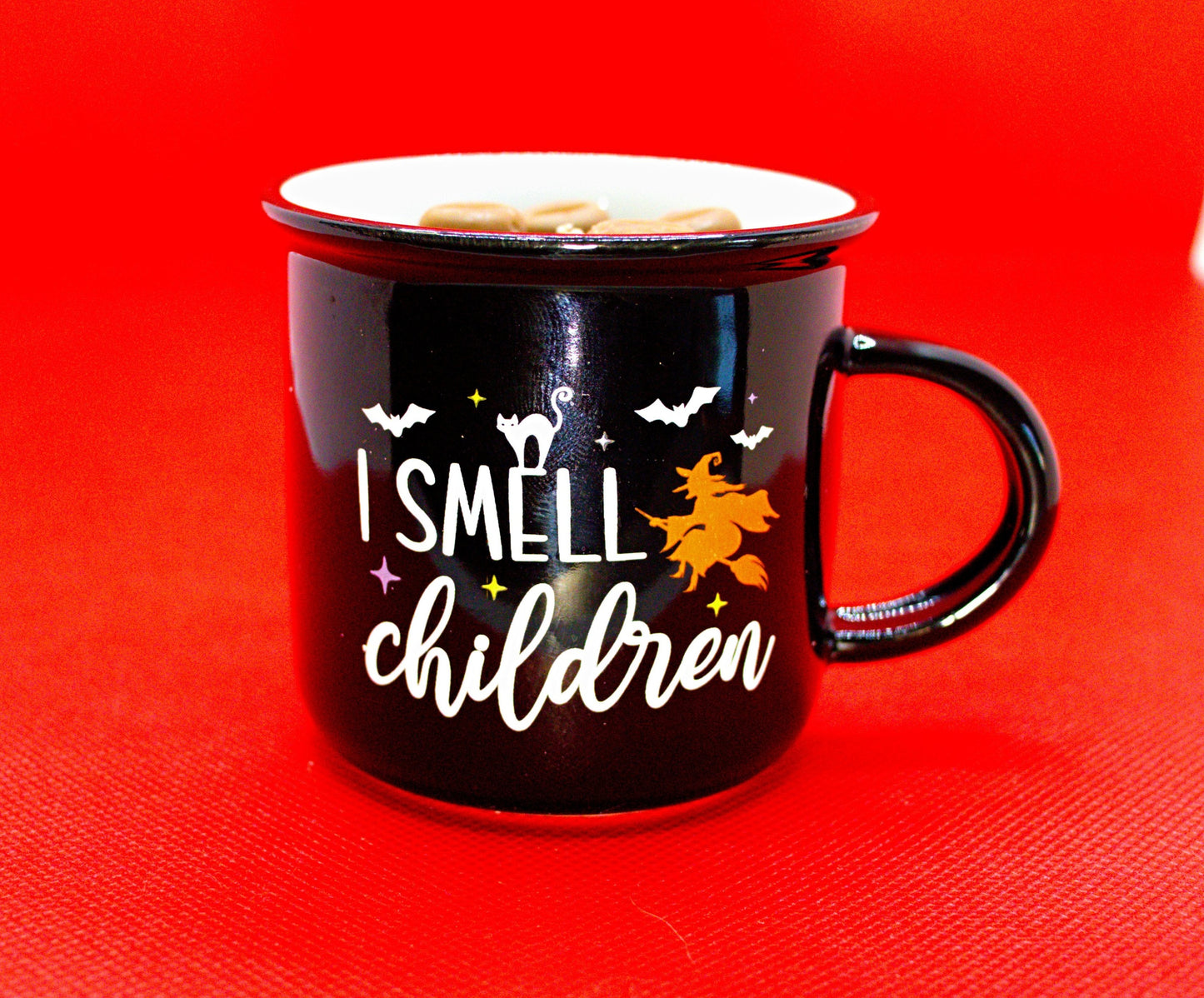 4 oz Freshly Brewed Coffee Mug Candles. (Beige) Hot Stuff/Rise-n-Shine (Strong fragrance)