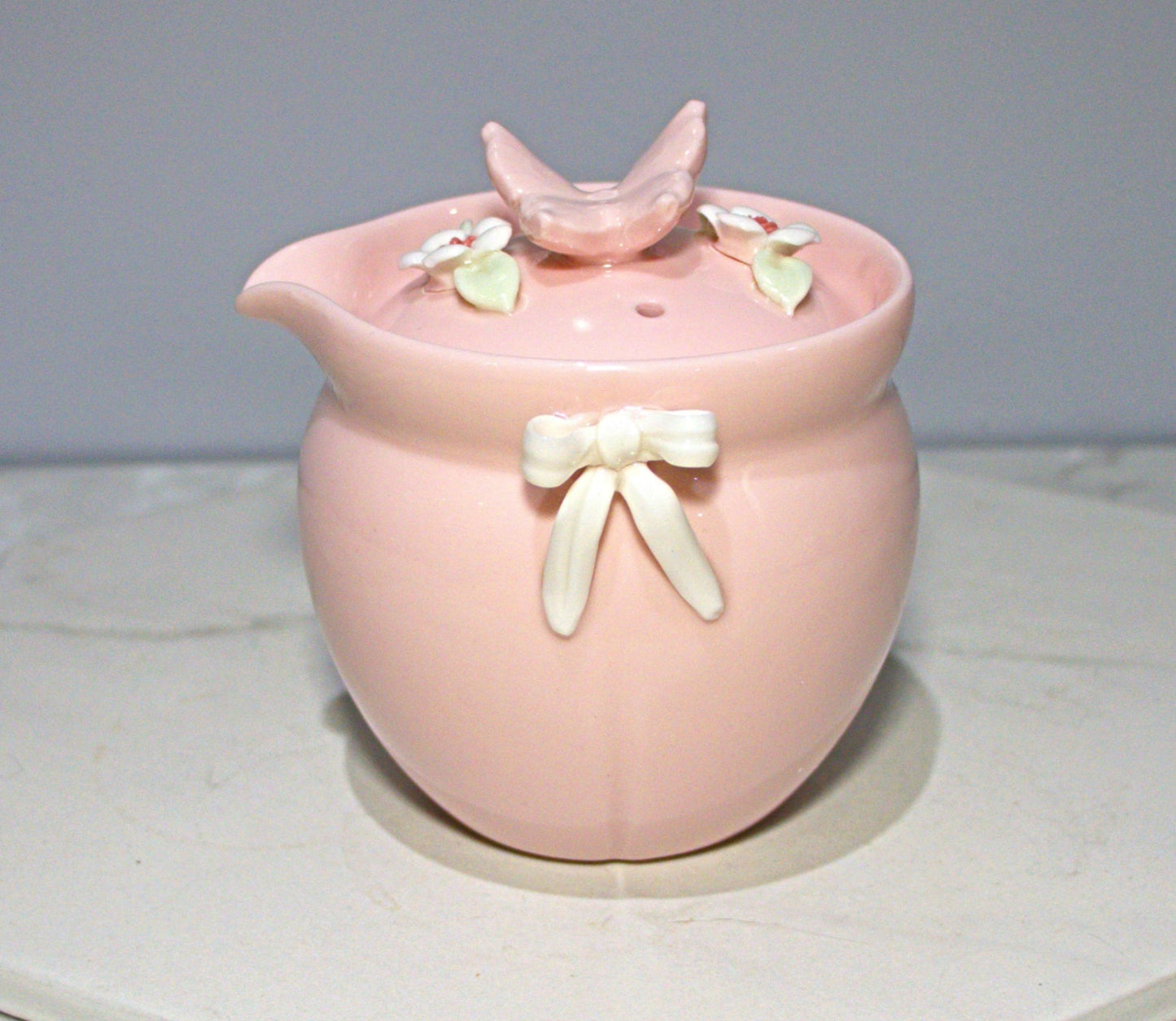 9 oz Teapot Pink Butterfly set