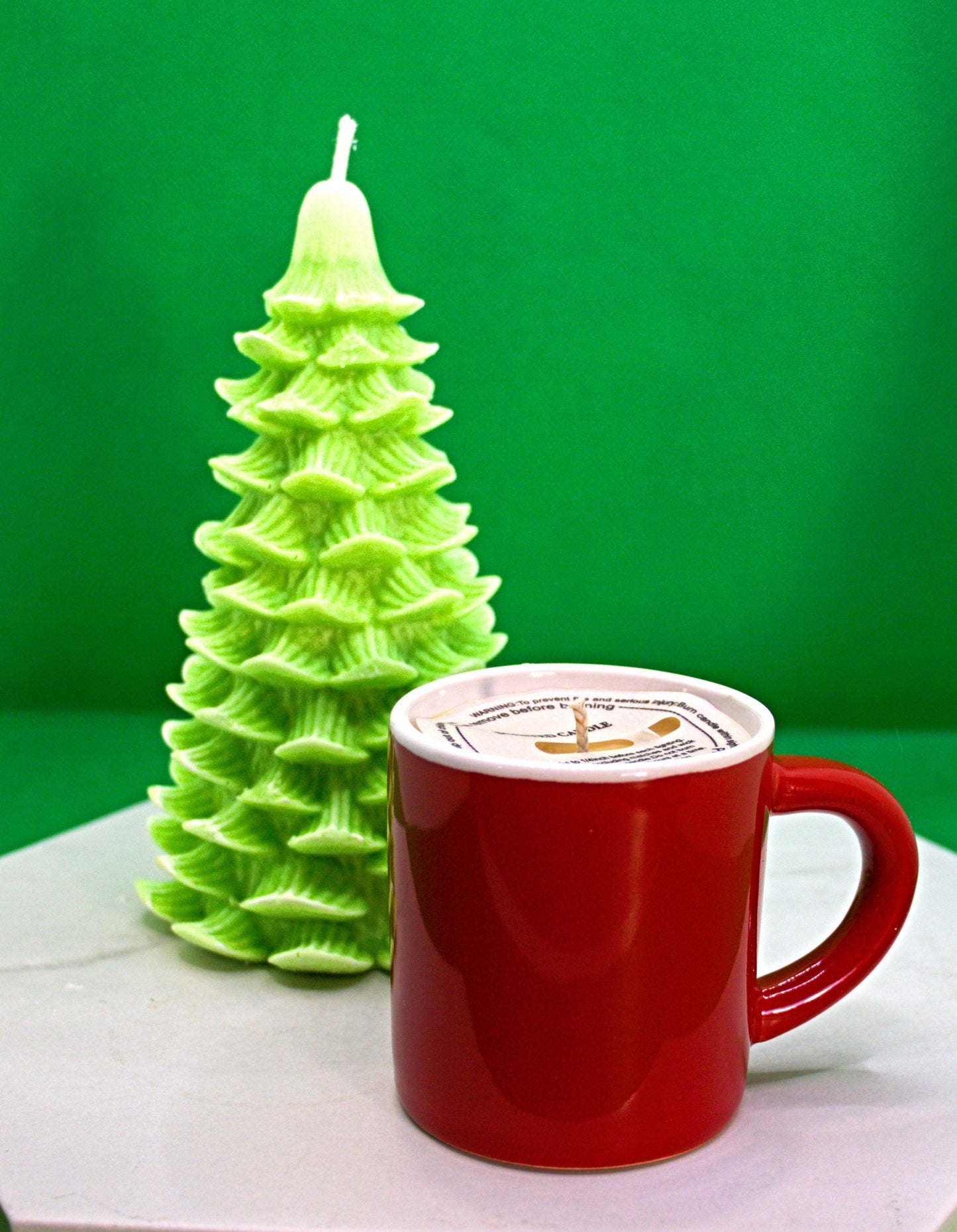 2 oz Apple Cider Mini Mug Candles (Slightly Strong to strong fragrance)