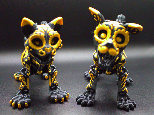 Skeleton Queen Nefertiti cat & King Tut Canine Combo